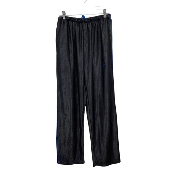 Claudio Nucci Pants Men Medium Black Mesh Y2K Vintage Sweatpants Lounge Active - Picture 1 of 14